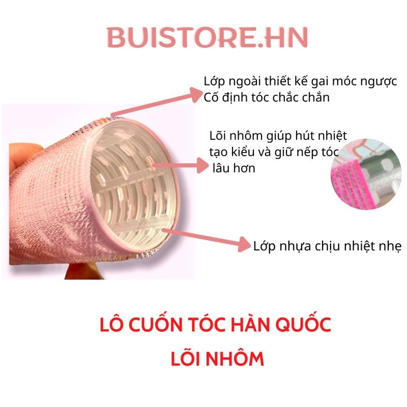 Lô cuốn tóc tự dính lõi nhôm, lô cuốn tóc mái bay làm phồng chân tóc tự nhiên PHONG CÁCH Hàn Quốc