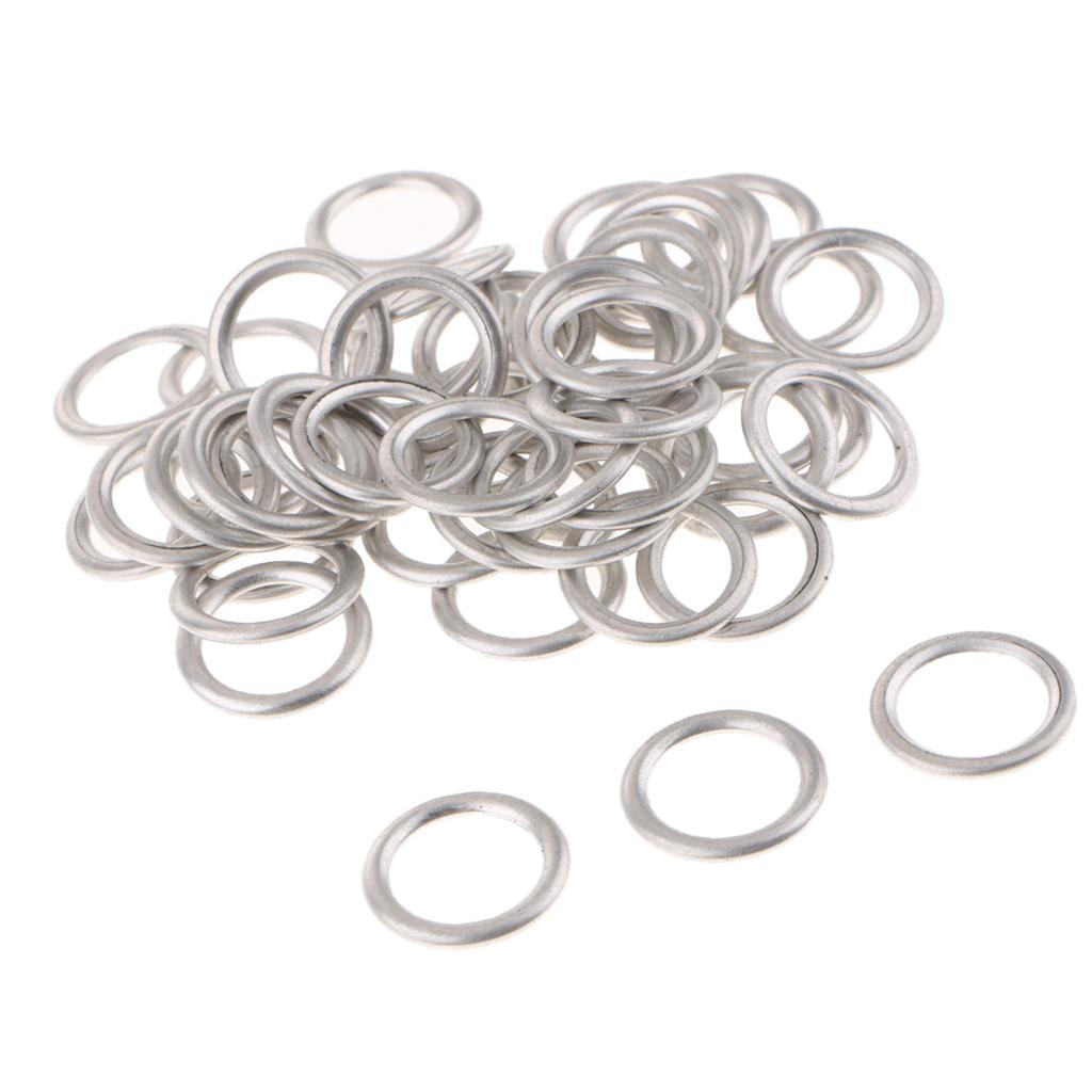 2x50 Pieces Car Oil Drain Plug Gaskets N0138157 for Audi S4 A4 Q5 Touareg