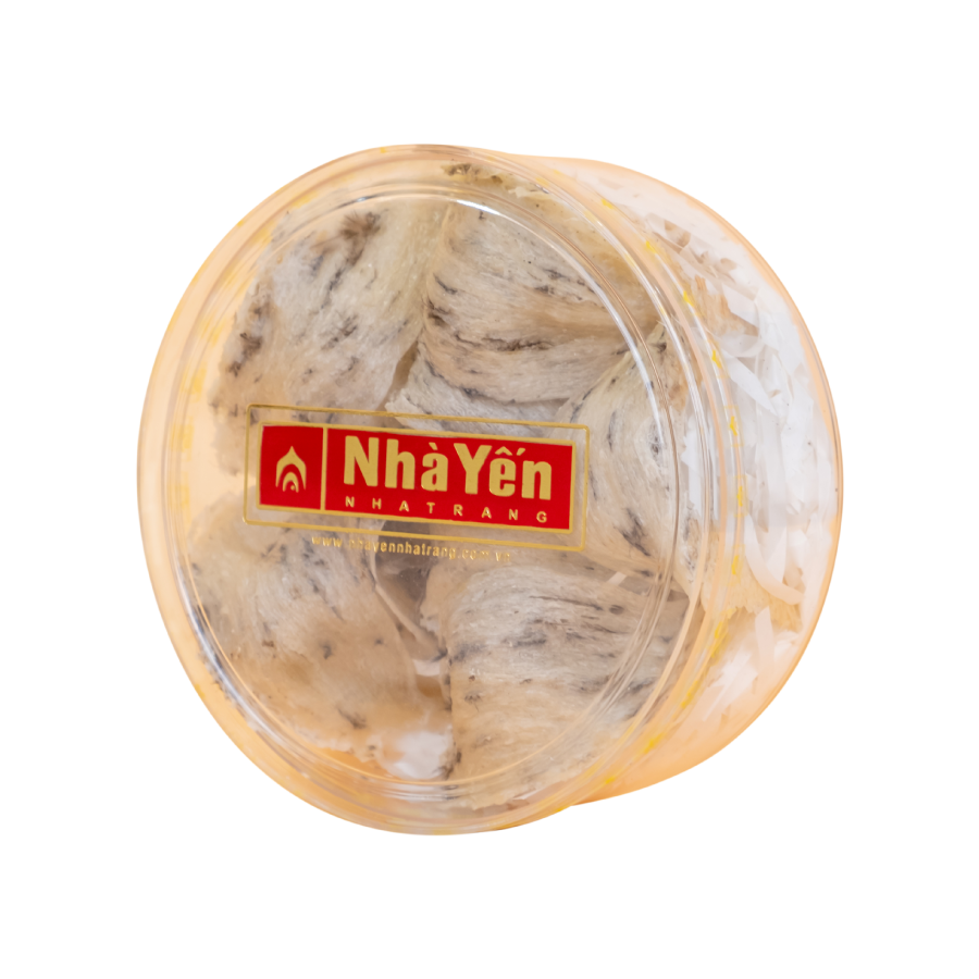 Tổ Yến Trắng Thô - Nhà Yến Nha Trang - Loại Chất Lượng 59 - Hộp 100 Gram - Tổ Yến Nguyên Chất - Tổ Yến Thô - Hàng Chính Hãng