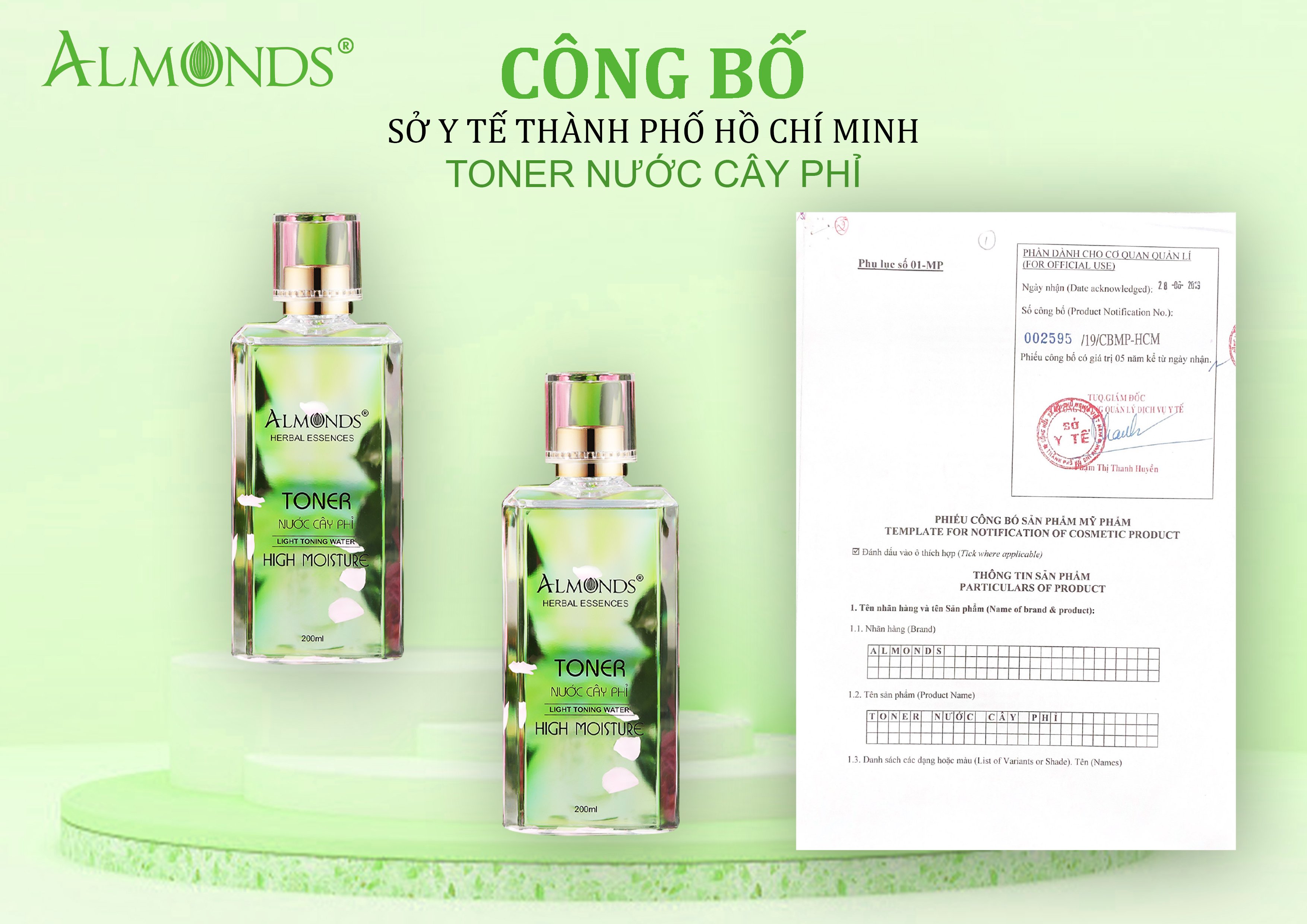 Toner cây phỉ và hoa hồng cân bằng PH và sạch sâu - 200ml