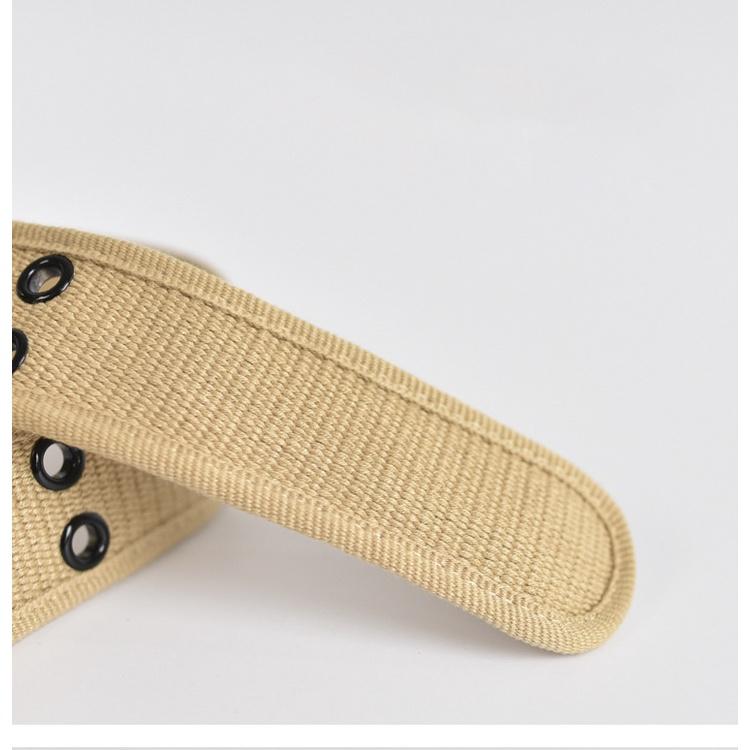 Dây thắt lưng vải canvas,dây nịt nam vải dù Unisex nhiều màu khóa kim loại chống gỉ thời trang nam -R35