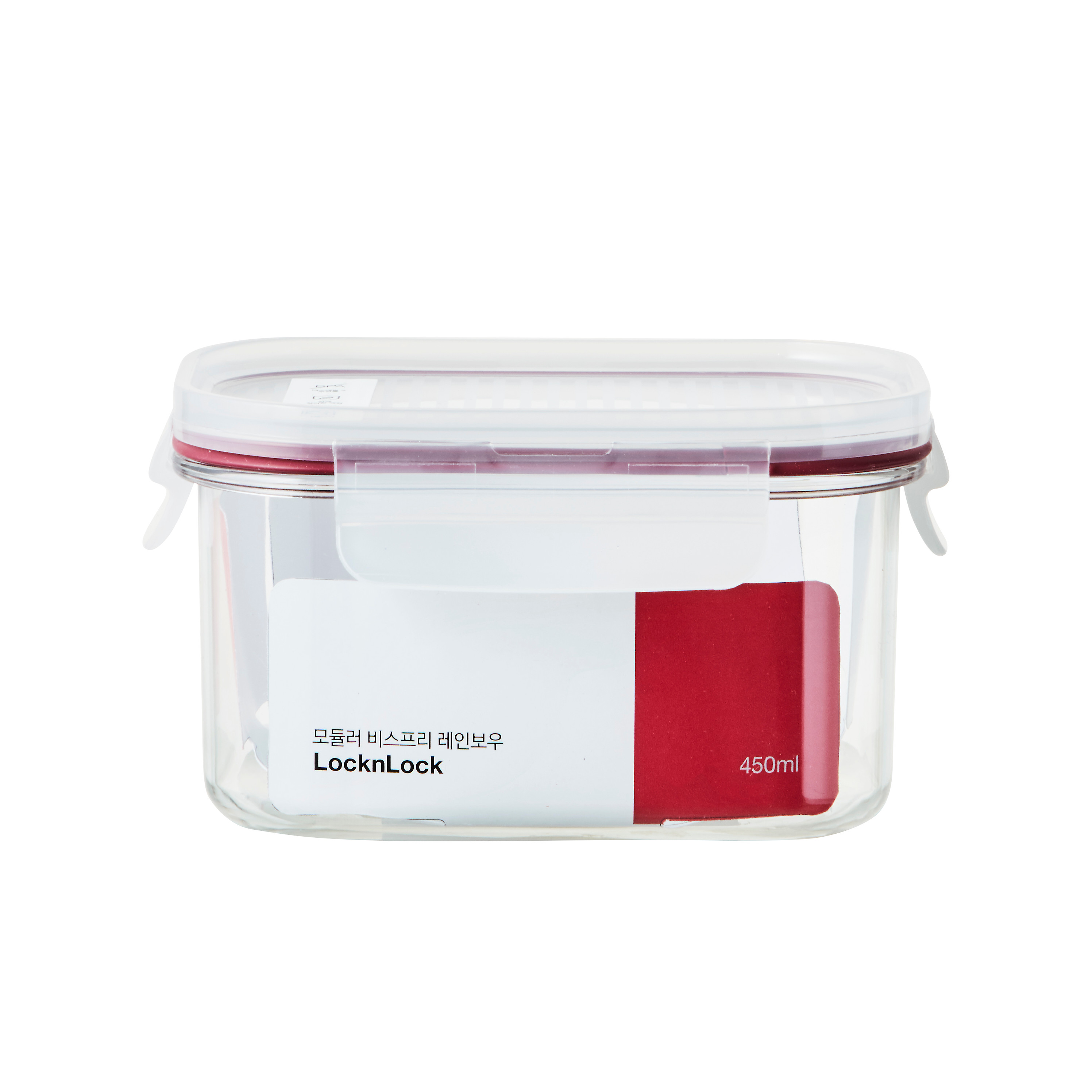 Hộp bảo quản LOCK&LOCK Bisfree Modular 260ml, 450ml, 910ml, 1,5L LBF401RED - Hàng chính hãng