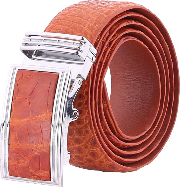 Thắt Lưng Nam Da Cá Sấu Gai Bụng Bản Lớn Huy Hoàng HT4777 - Vàng