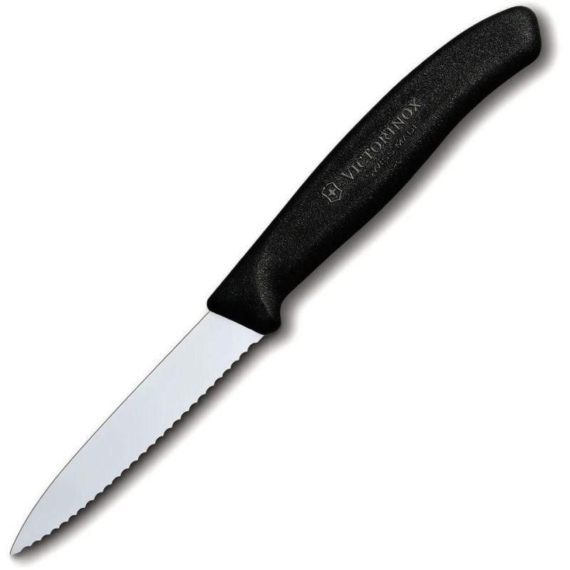 Dao bếp gọt Victorinox Paring Knives màu đen 6.7633 (wavy edge, 8cm)