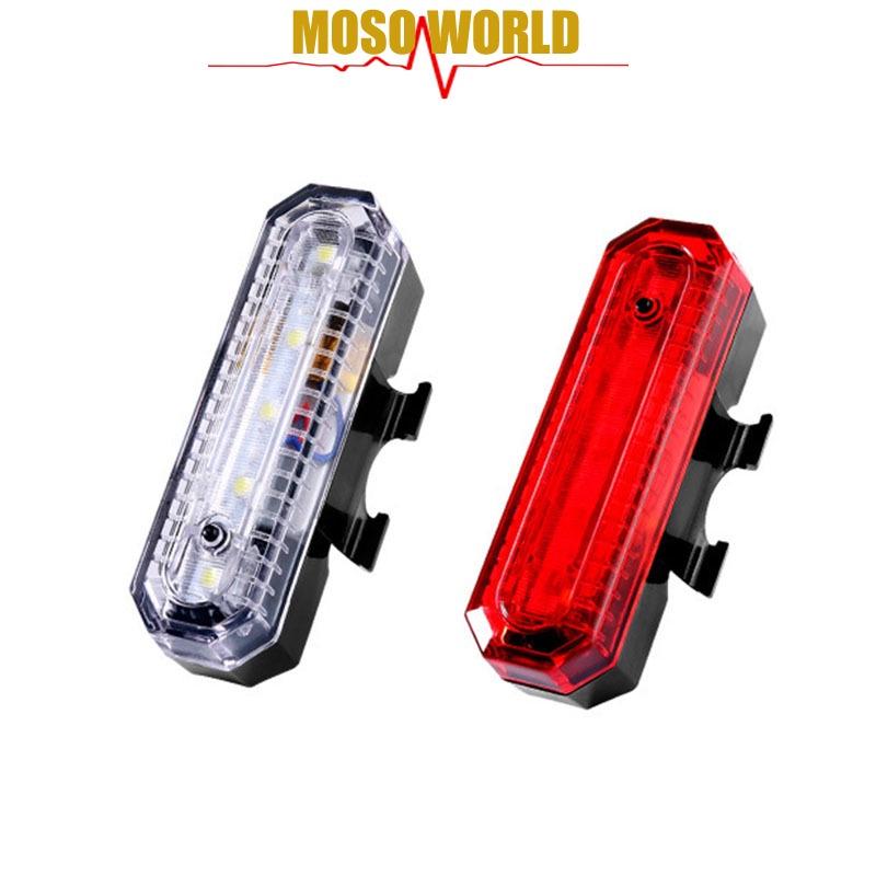 Đèn led 5 bóng gắn sau xe đạp sạc usb chuyên dụng