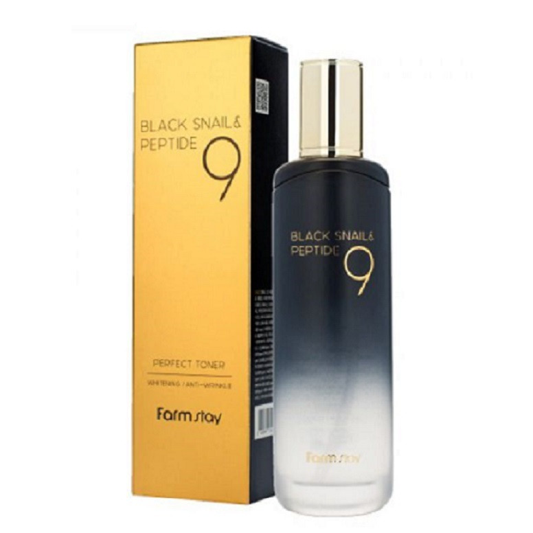 Nước hoa hồng làm trắng da và chống lão hóa từ ốc sên đen và Peptide 9 -Black Snail &amp; Peptide 9 Perfect Toner