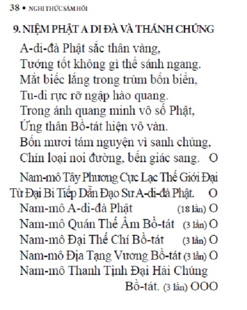 Nghi thức Sám Hối Sáu Căn và Hồng Danh (Tái bản 2022)