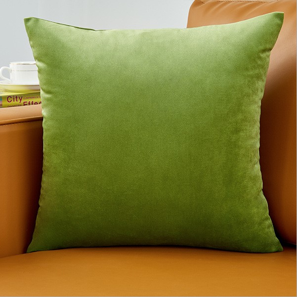 Vỏ Gối Tựa Lưng Sofa Nhung Trơn Mềm Mịn Cao Cấp 50cm