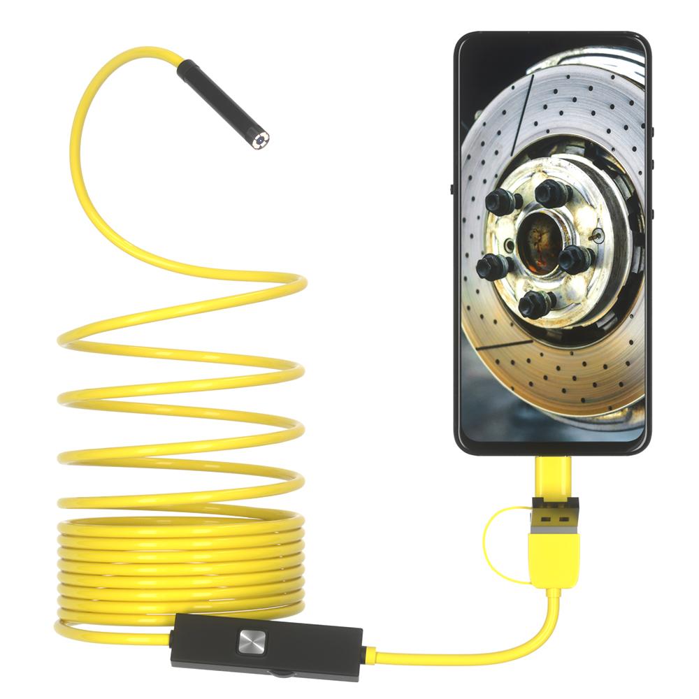 1MP endoscope 3 in 1endoscope 720P endoscope 6pcs 5.5MM adjustable LED lights 2 meters