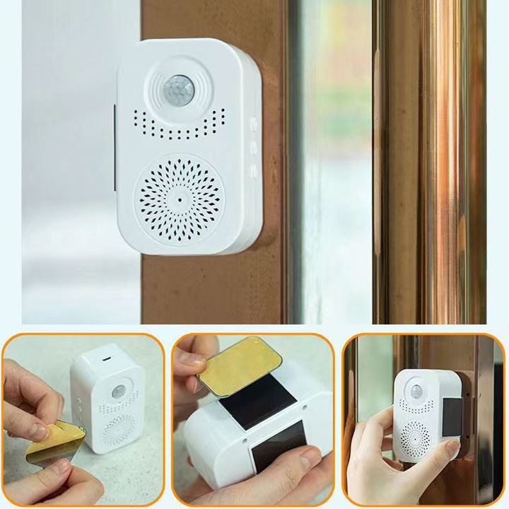 Chuông báo động, nhắc nhở bằng giọng nói không dây, cảm biến thông minh