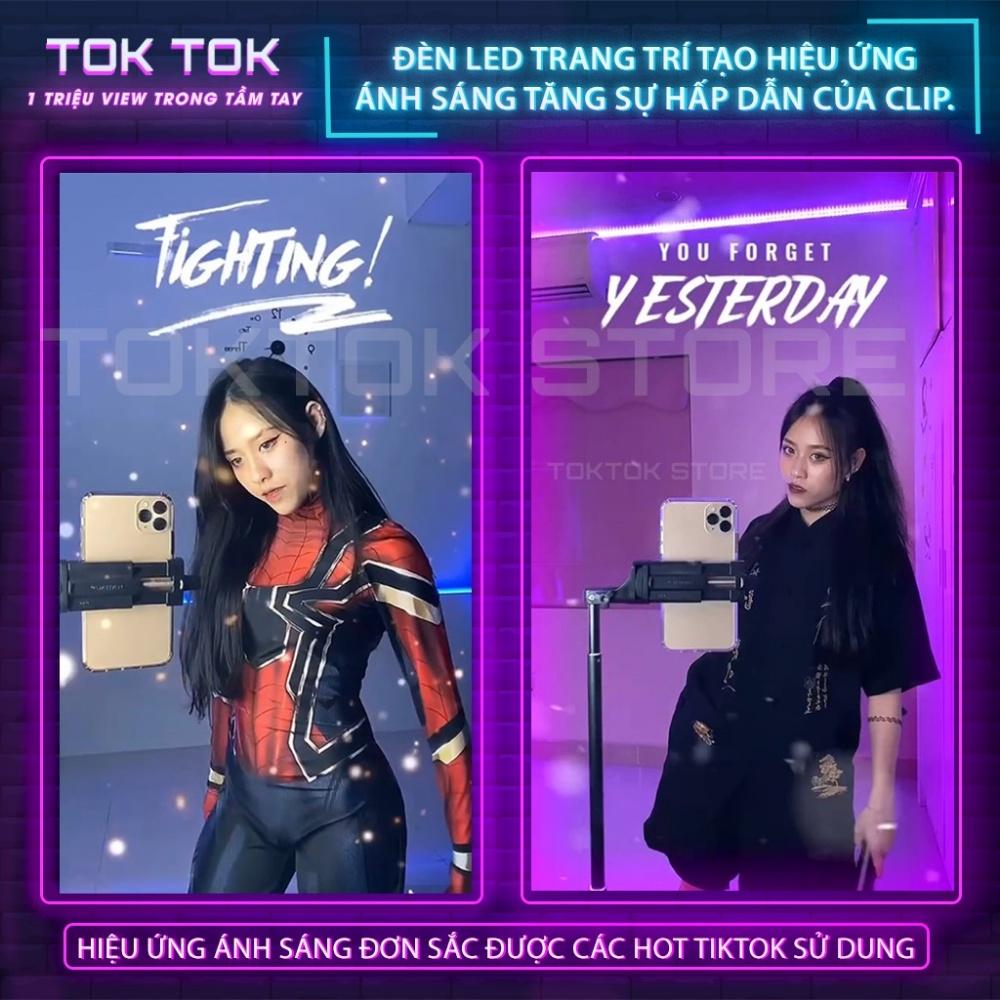 Dây đèn led cảm biến âm thanh silicon tiktok, chiều dài 5m 16 triệu màu, điều khiển qua APP điện thoại,bảo hành 12 tháng