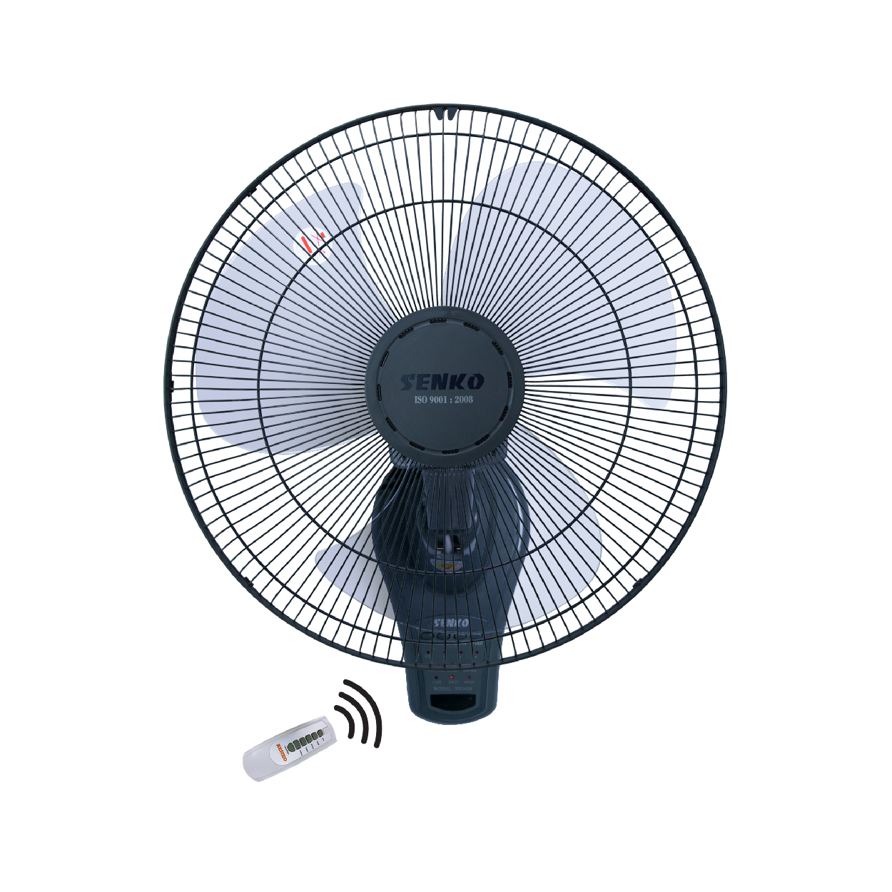 Quạt Treo Tường Senko Tr1683 Có Remote Điều Khiển Từ Xa - Hàng Chính Hãng - Được Chọn Màu - Xám Đồng
