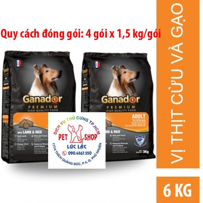 Thức ăn cho chó trưởng thành Ganador vị thịt cừu và gạo - Ganador Adult Lamb and Rice 6KG