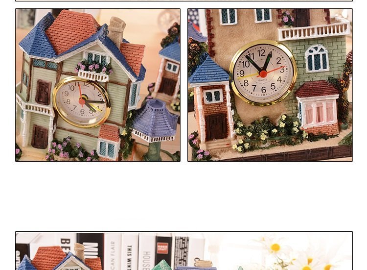 Đồng hồ báo thức ngôi nhà ước mơ rực rỡ màu sắc nổi bật