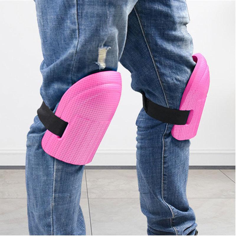 1Pair miếng đệm đầu gối mềm cho công việc đệm hỗ trợ đầu gối để làm vườn bảo vệ thể thao bảo vệ an toàn nơi làm việc Color: Pink