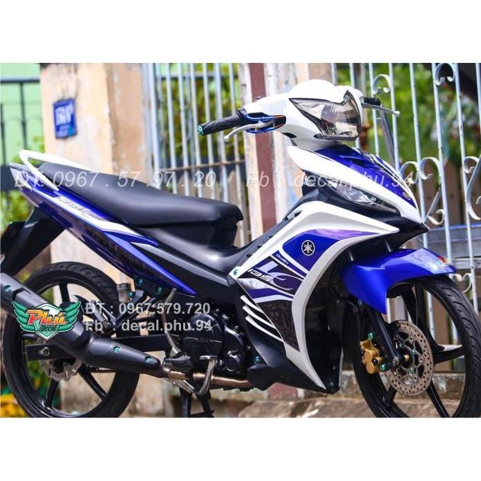 Tem Exciter Rời Xanh trắng Lc