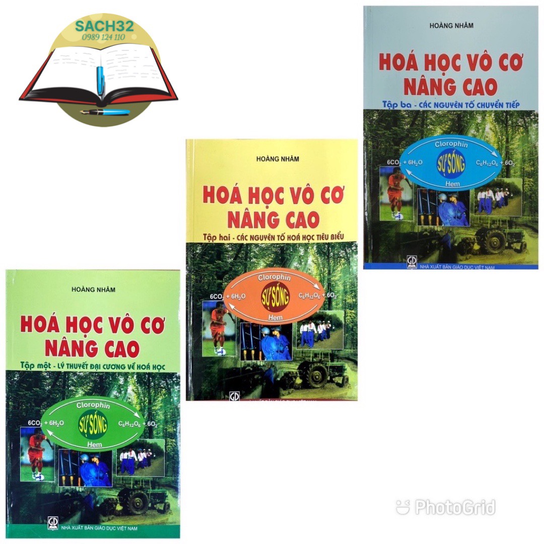 Combo Hóa Học Vô Cơ Nâng Cao Tập 1 + Tập 2 + Tập 3.