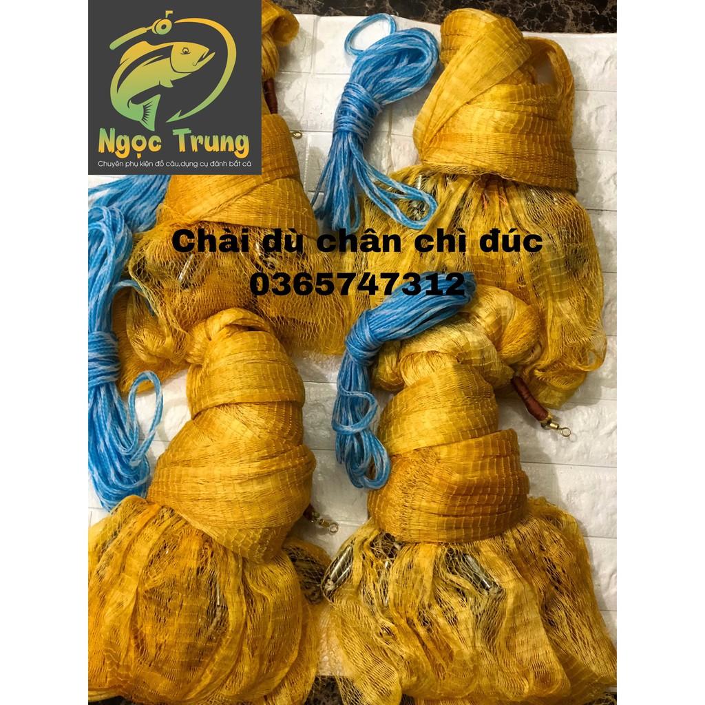 Chài Dù Bắt Cá Truyền Thống Chân Chì Đúc Mắt Nhỏ 2cm Đánh Tôm,Tép