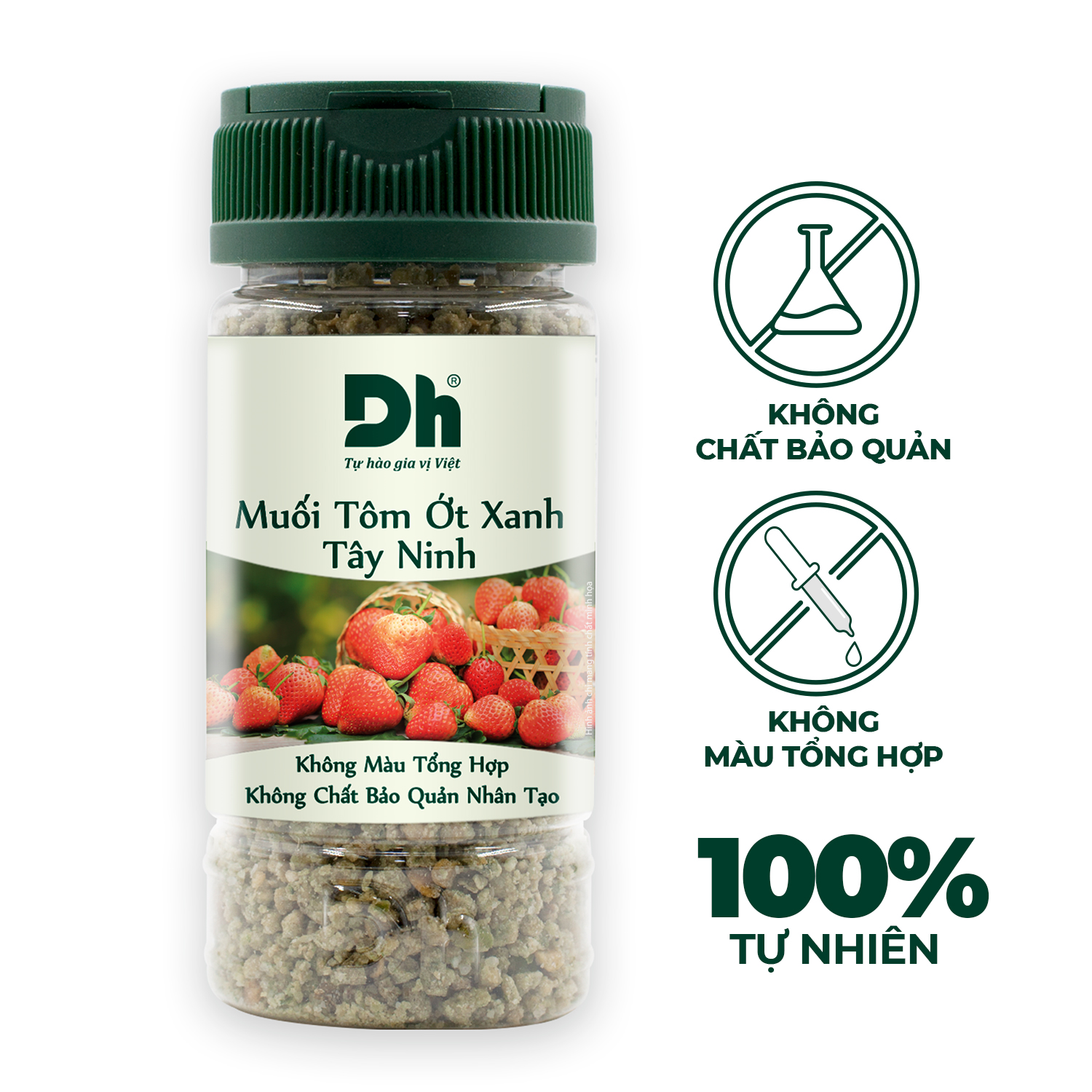 Muối Tôm Ớt Xanh Tây Ninh 60g Dh Foods