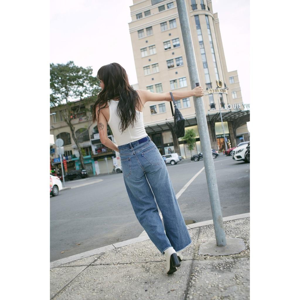 TheBlueTshirt -  Quần Jeans Ống Rộng Nữ - The City Wide Leg Jeans