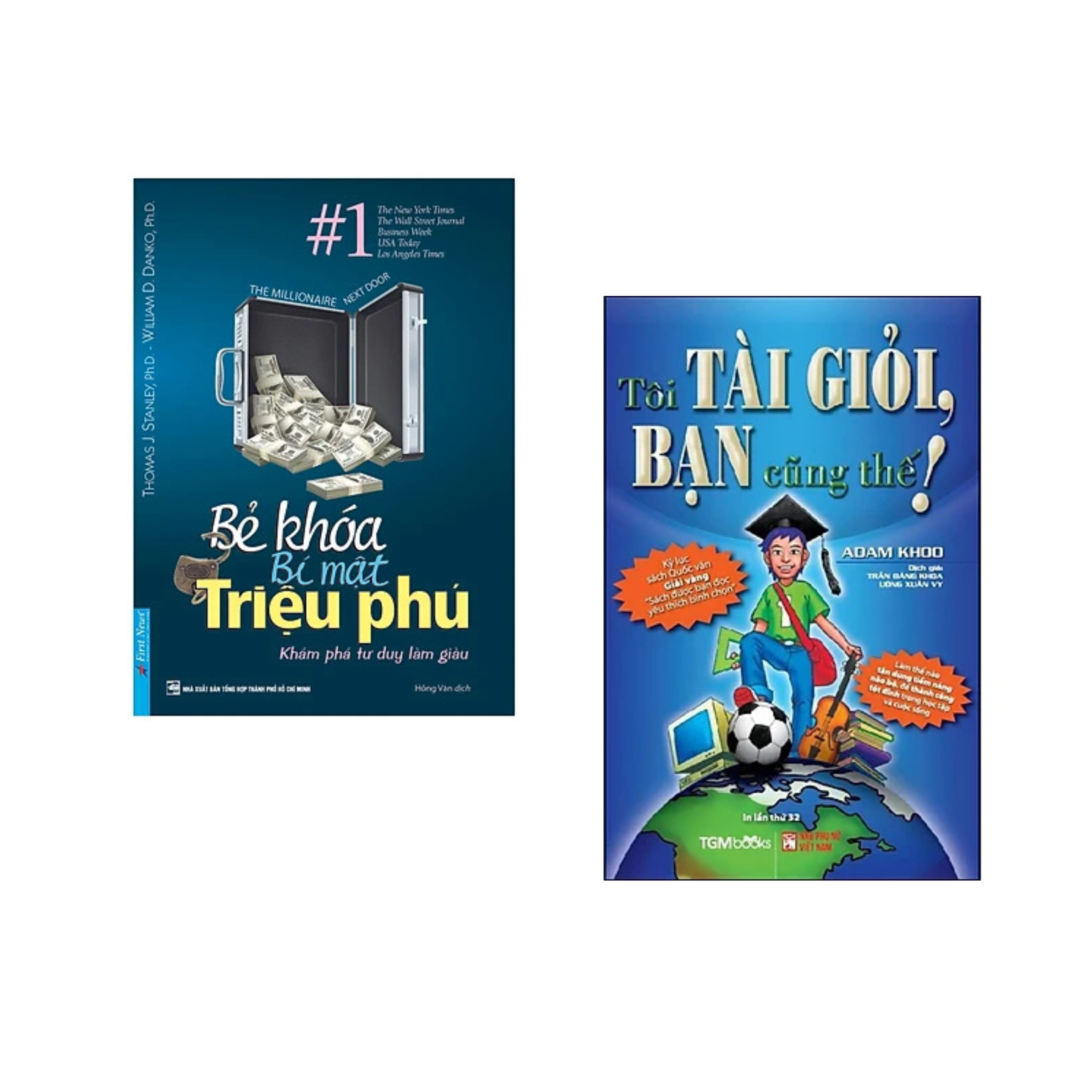 Combo sách về Kinh Doanh: Bẻ Khóa Bí Mật Triệu Phú +Tôi Tài Giỏi - Bạn Cũng Thế  /Tặng Bookmark