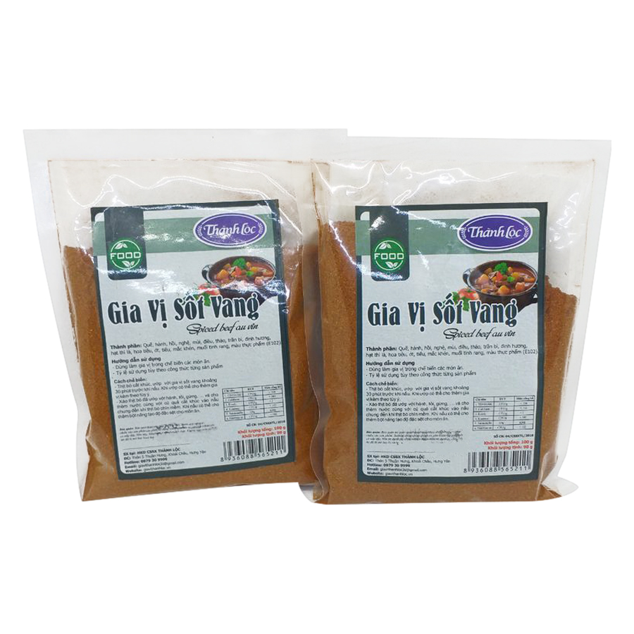 Combo 2 Gói Gia Vị Sốt Vang Thành Lộc (100g x 2)