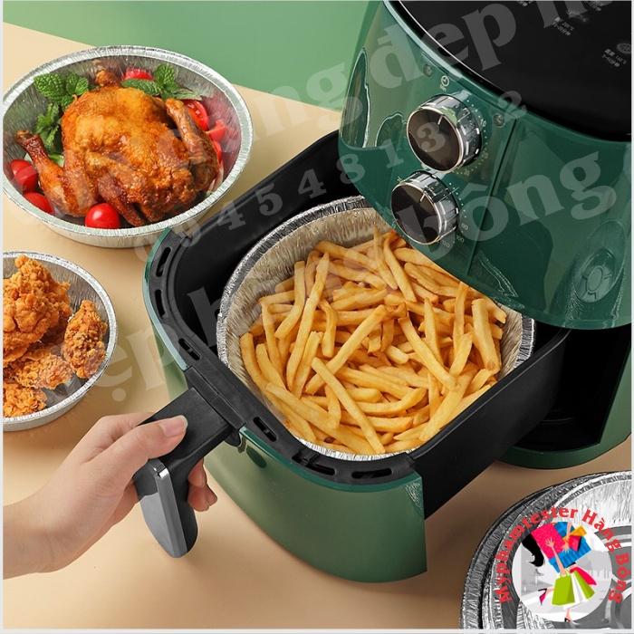 (SIÊU HOT) Bát bạc 18x4.5 cm nướng lò vi sóng hoặc nồi chiên không dầu