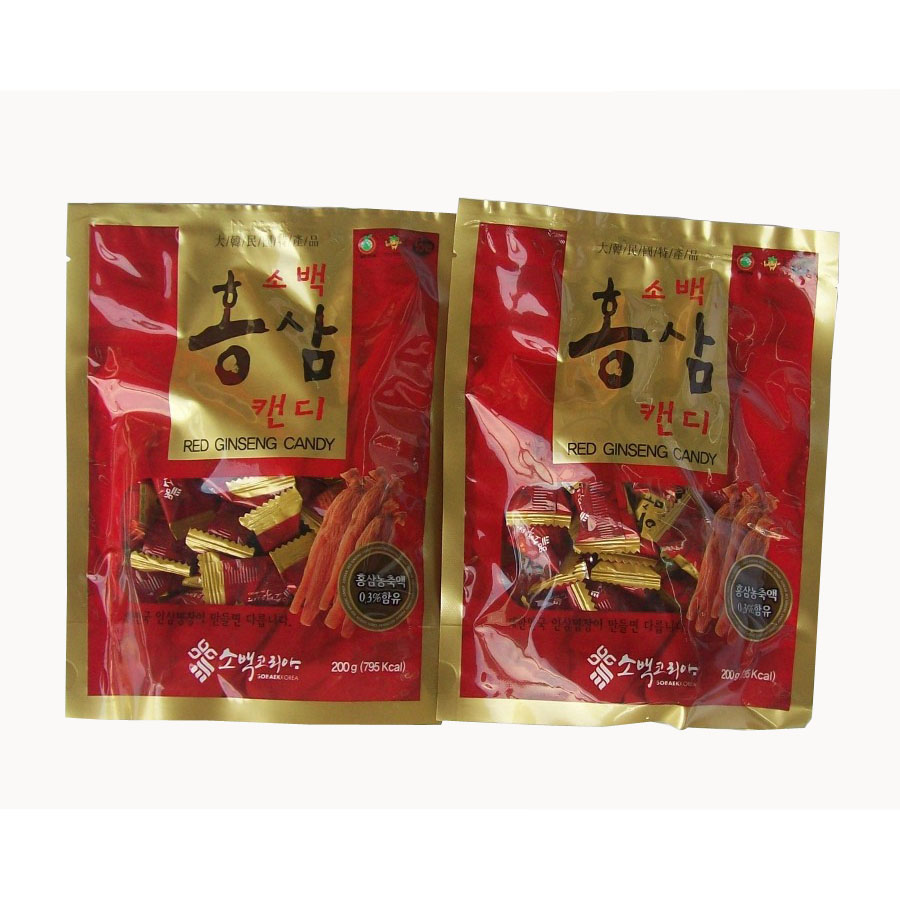 Combo 2 gói kẹo hồng sâm Sobaek Candy Ginseng TP0013 (200g)
