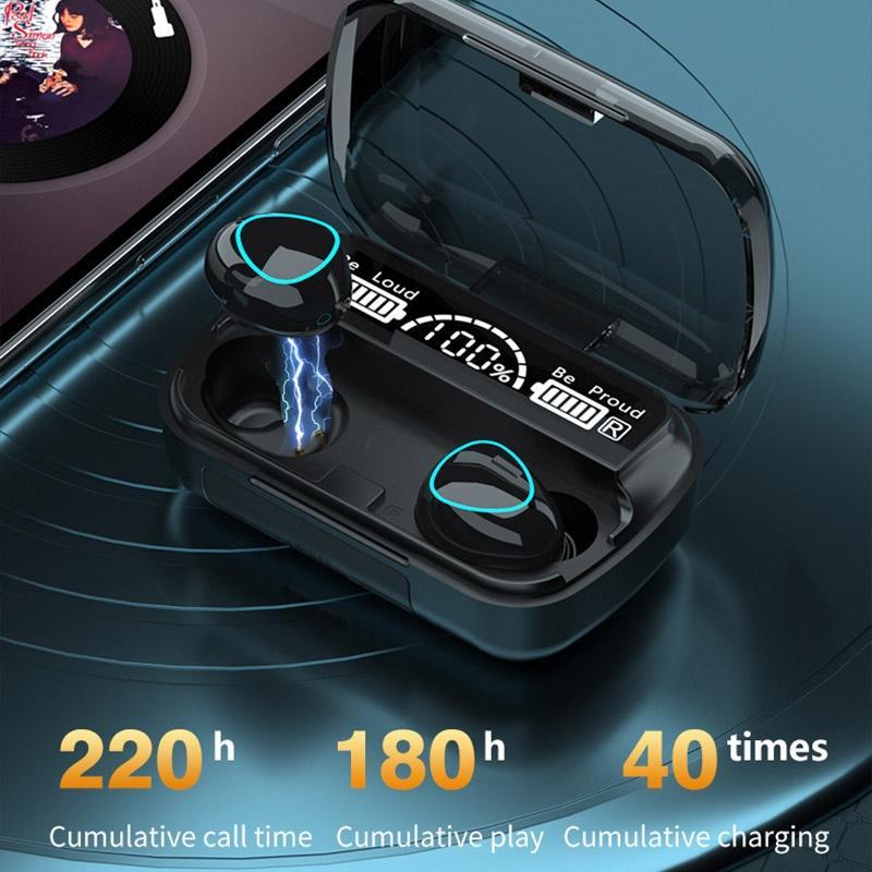 Tai Nghe Bluetooth Không Dây TWS M10 Âm Thanh Nổi 9D Chống Nước Có Micro Mới