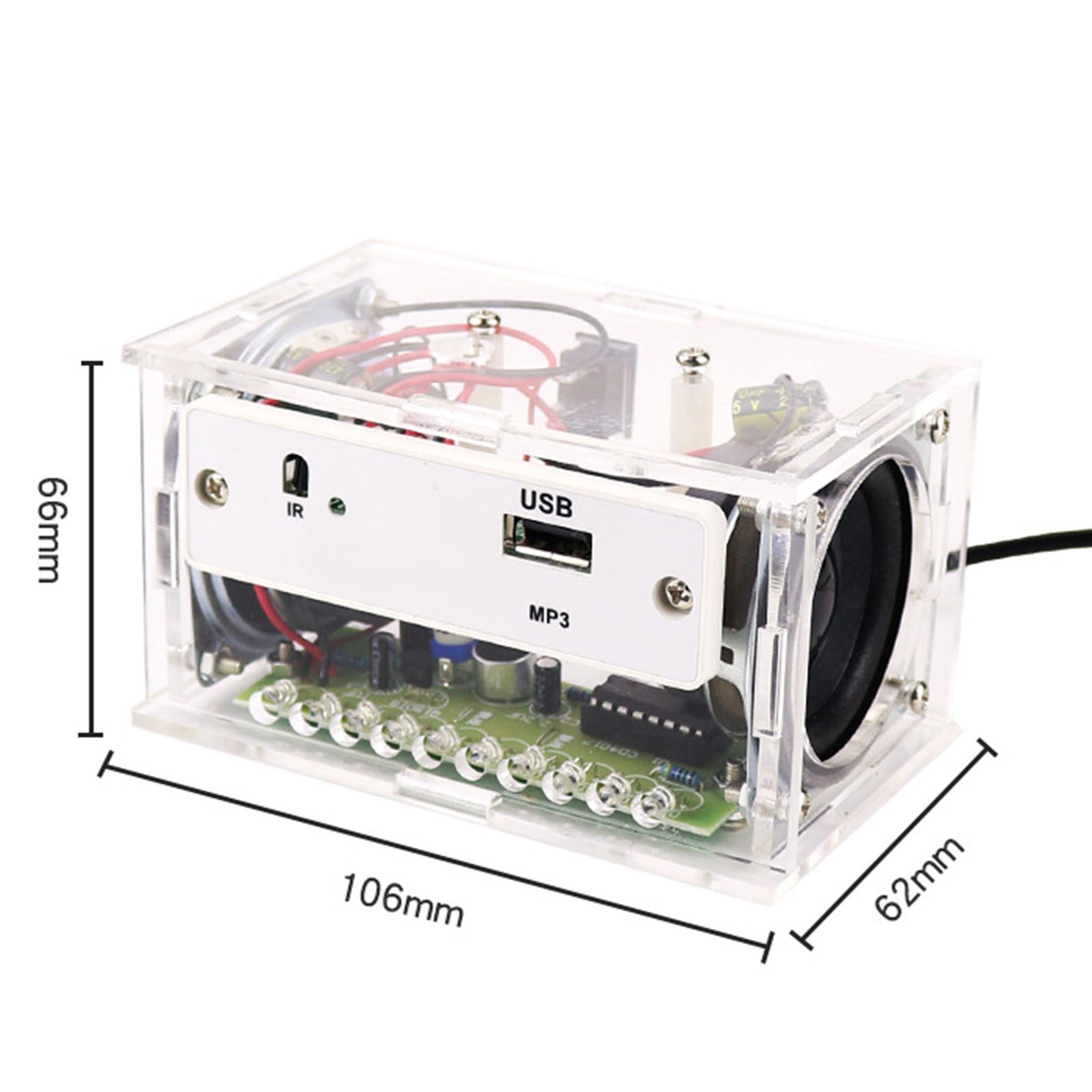 DIY Bluetooth Speaker Kit, Teaching Practice Set 2 x 3W Speakers Practice Solder Assembly Component