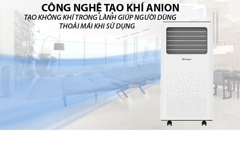 Điều hòa di động  Casper 1.0Hp  PC-09TL33 - Hàng chính hãng (Giao hàng toàn quốc)