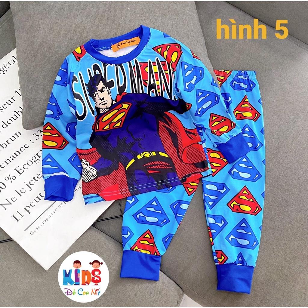 THUN LẠNH SIÊU NHÂN TAY DÀI BÉ TRAI - ĐỒ BỘ TRẺ EM