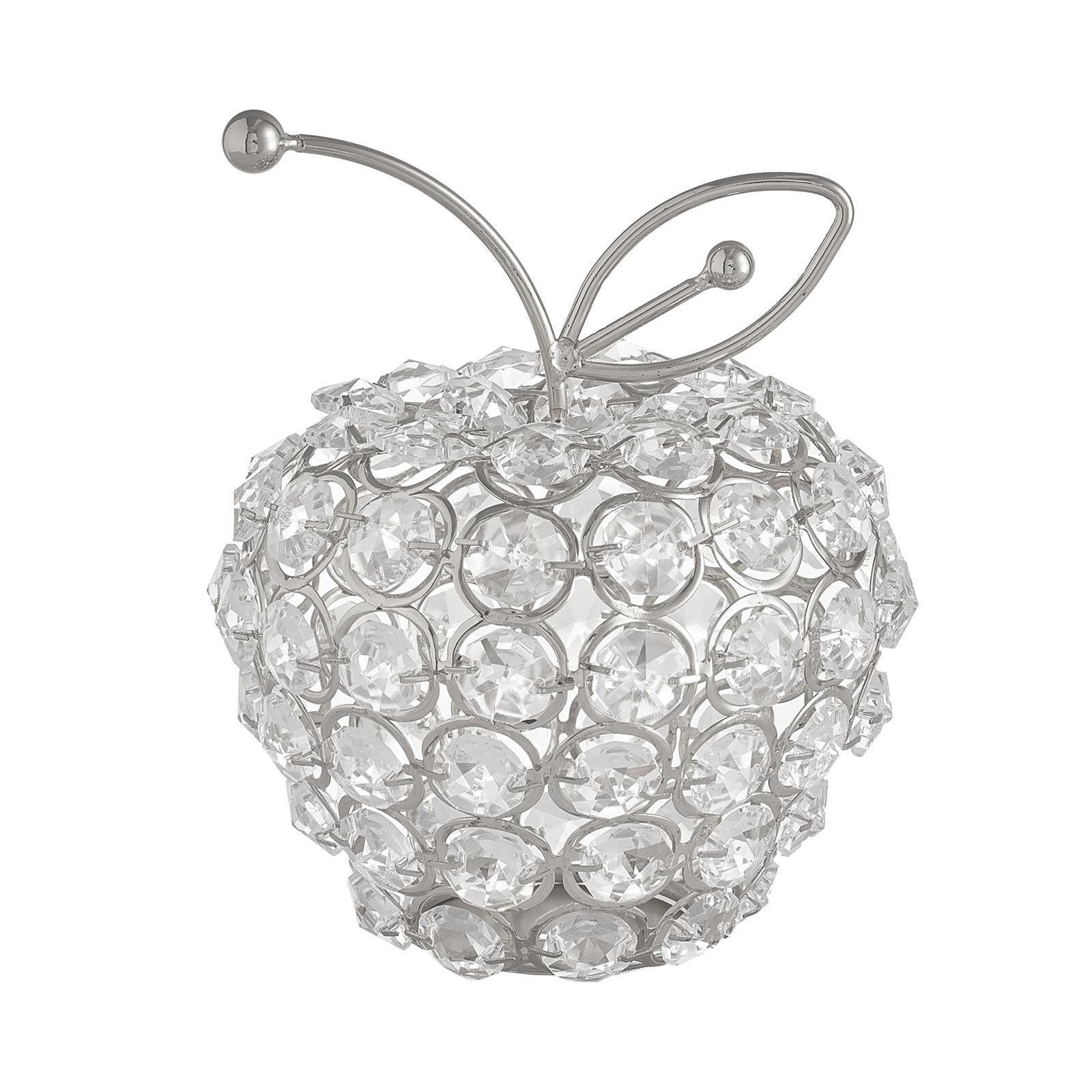 2x Modern Sparkling Crystal Glass Fruit Ornaments Figurine Home Decor Gifts