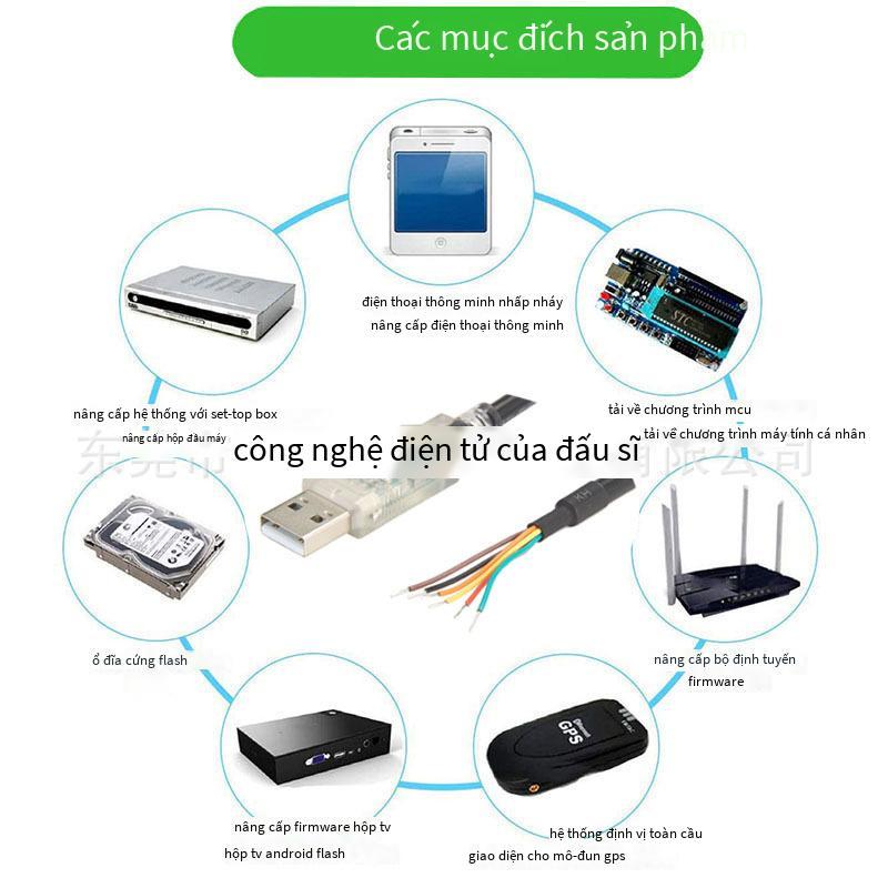 Đảm bảo chất lượng đấu sĩ Cáp nối tiếp USB sang TTL232 TTL-232R-3V3-WE chip FT232 của Anh 1,8 mét