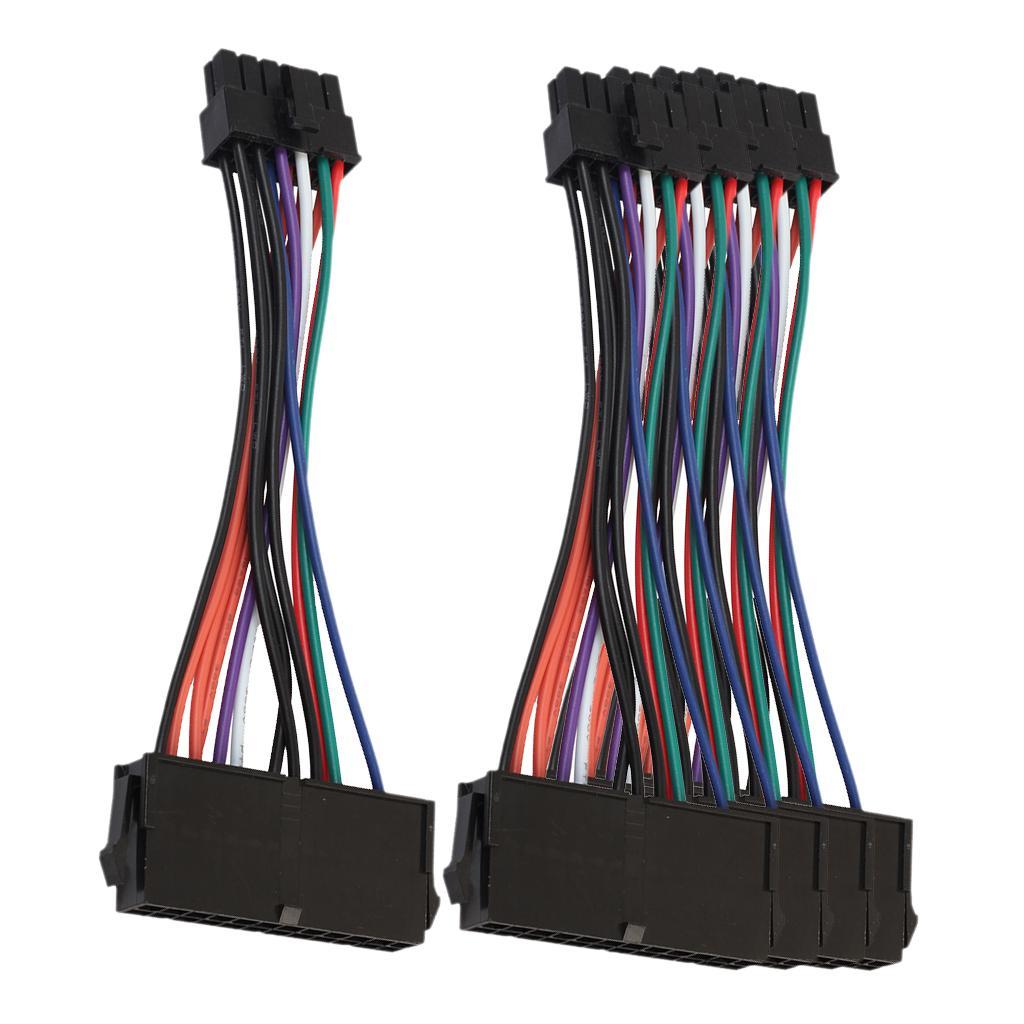 5Pcs 24 Pin ATX Female to 12 Pin Male Power Supply Cable Extender for Acer