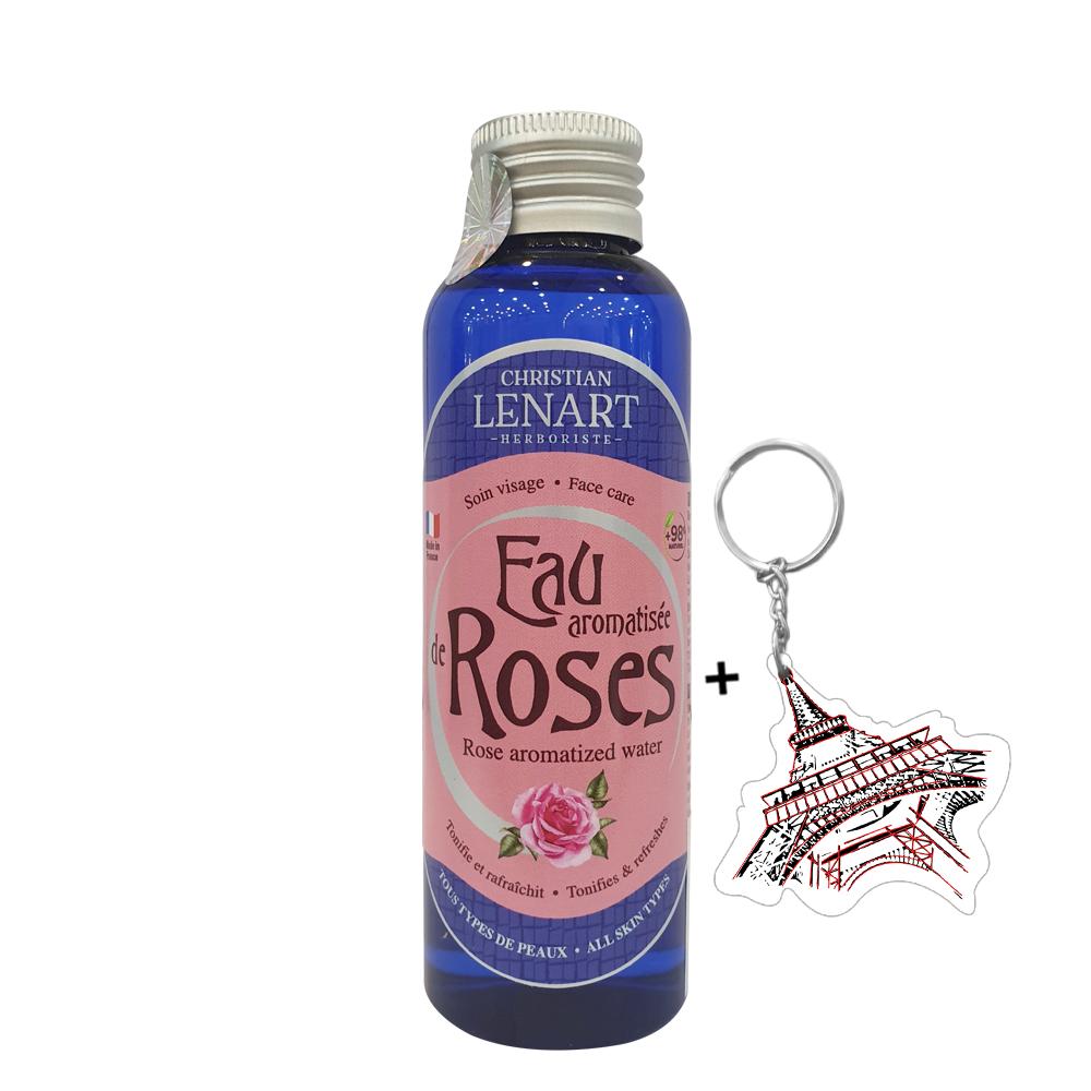 Nước Hoa Hồng Chiết Xuất Từ Cánh Hoa Hồng Roses Christian Lenart 100ml + Tặng Kèm 1 Móc Khóa Hình Tour Eiffel Viền Đỏ