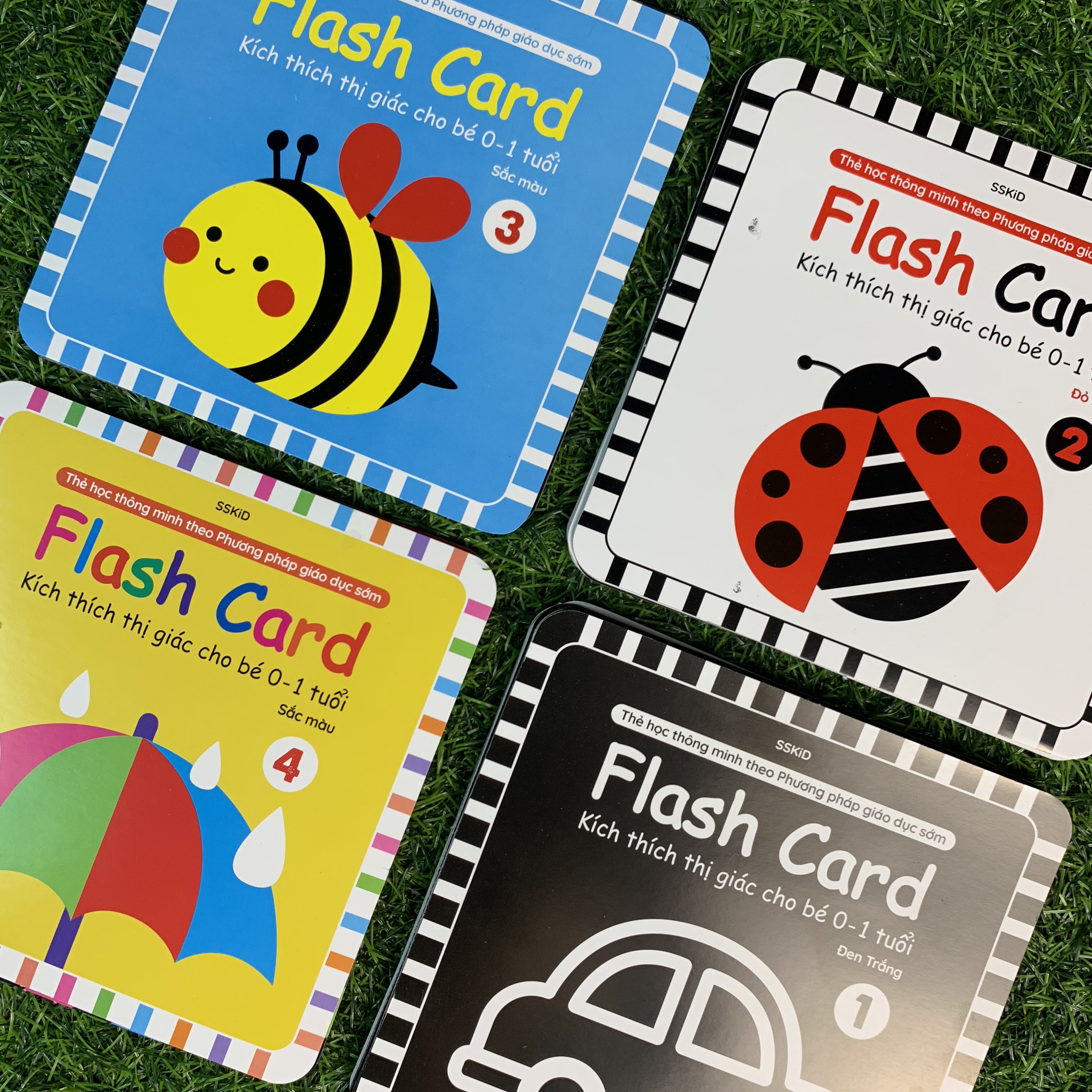 Bộ 80 Thẻ Flash Card Kích Thích Thị Giác Cho Bé Từ 0-1 Tuỏi