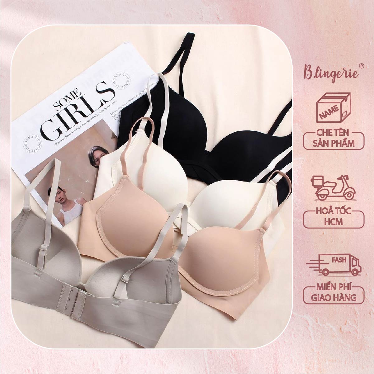 Áo Lót Nữ Vải Su Đơn Giản - B.Lingerie