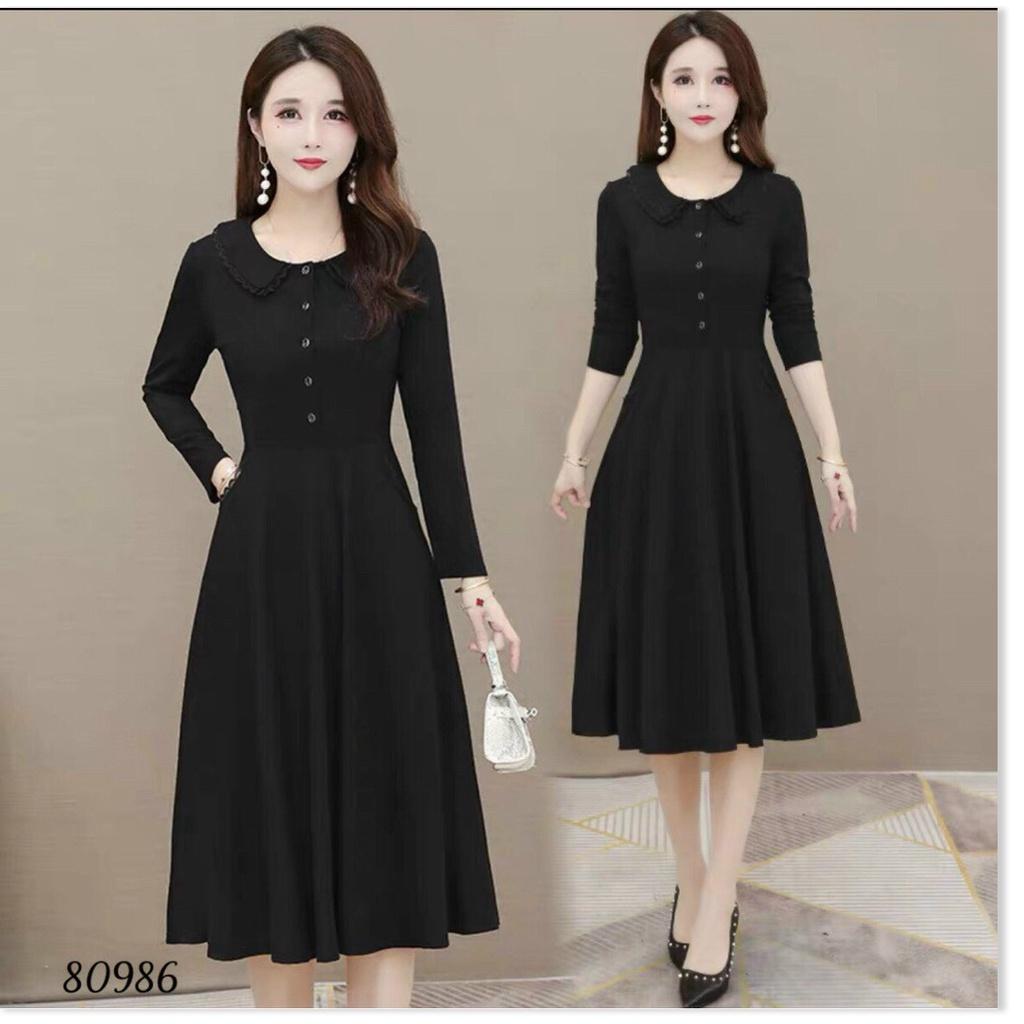 ĐẦM XÒE DỰ TIỆC CÓ NÚT CÚC CỰC XINH TÔN DÁNG THANH LỊCH CHO CHỊ EM KME FASHION