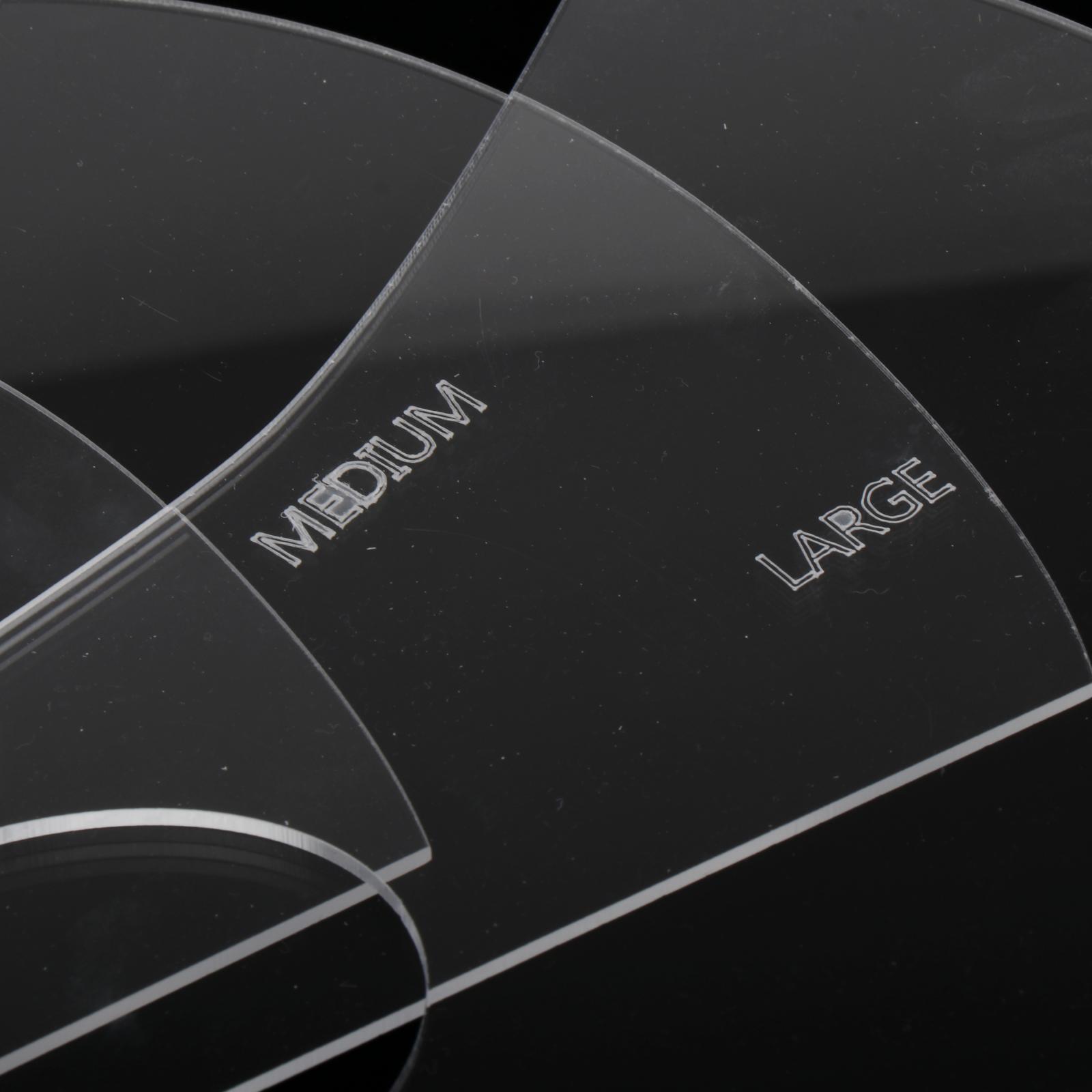 Non-Slip Sewing Ruler Template Plastic Handmade Face Mask Making Sewing Pattern for Kids Adults Beginners