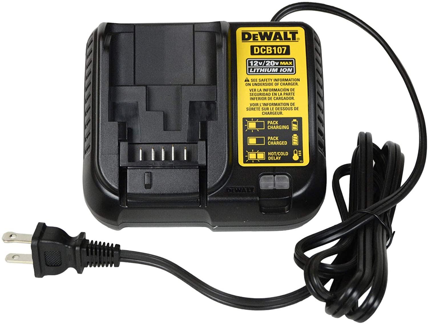 BỘ SẠC PIN 10.8-18V DEWALT DCB107-B1- HÀNG CHÍNH HÃNG