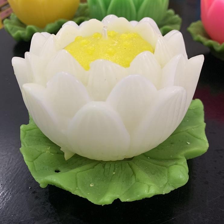 Nến búp sen - nến hoa sen thờ phật - nến bông sen trang trí cao cấp candle shop