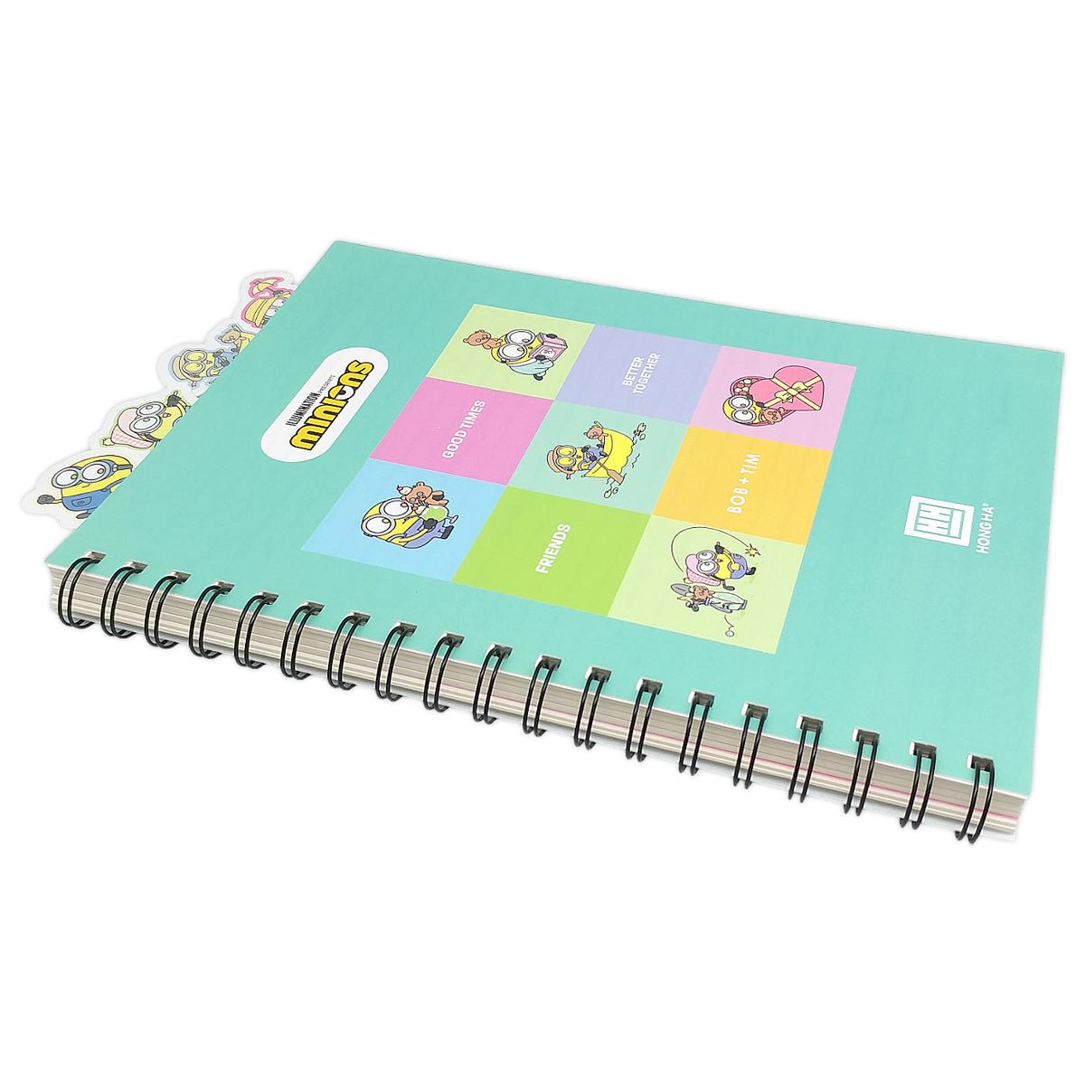 Sổ Lò Xo Minion B5 - Kẻ Ngang - 200 Trang 70gsm - Hồng Hà 4005