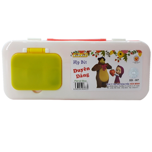 Hộp Bút Kid Kit Duyên Dáng HB-007 - Thân Bút Màu Cam