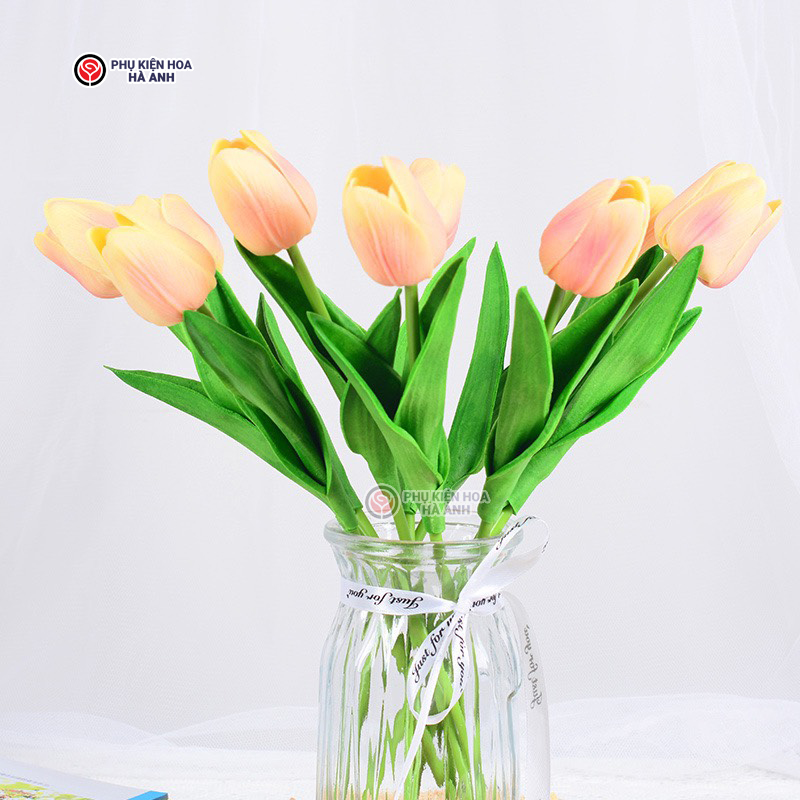 Lẻ bông hoa tulip giả nhân tạo lẻ bông