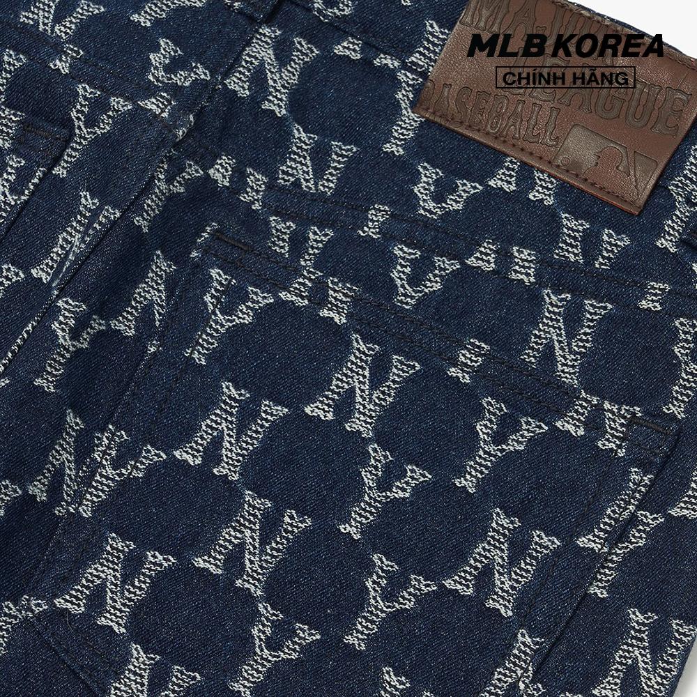 MLB - Quần jeans nữ Classic Monogram Stripe Jacquard 3FDPM0424-50NYD