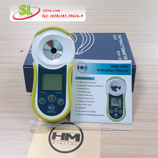 Khúc xạ kế đo độ mặn điện tử RSM-1000