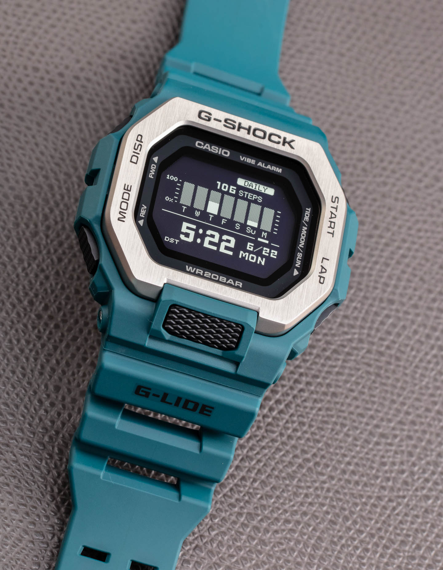 Đồng Hồ Nam Casio G-Shock Glide GBX-100-2D Chính Hãng - Dây Nhựa | G-Shock GBX-100-2DR Bluetooth