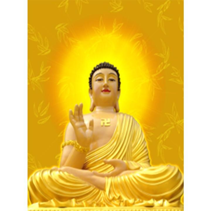 Tranh thêu Phật Tổ y vàng LV3210 - kích thước: 43 * 47cm.