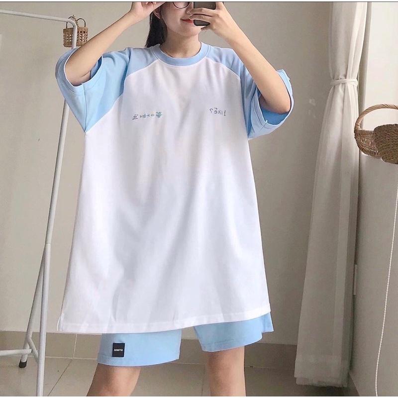 Set Đồ Nữ Tay Ngắn Form Rộng TIMI Phong Cách Ulzzang